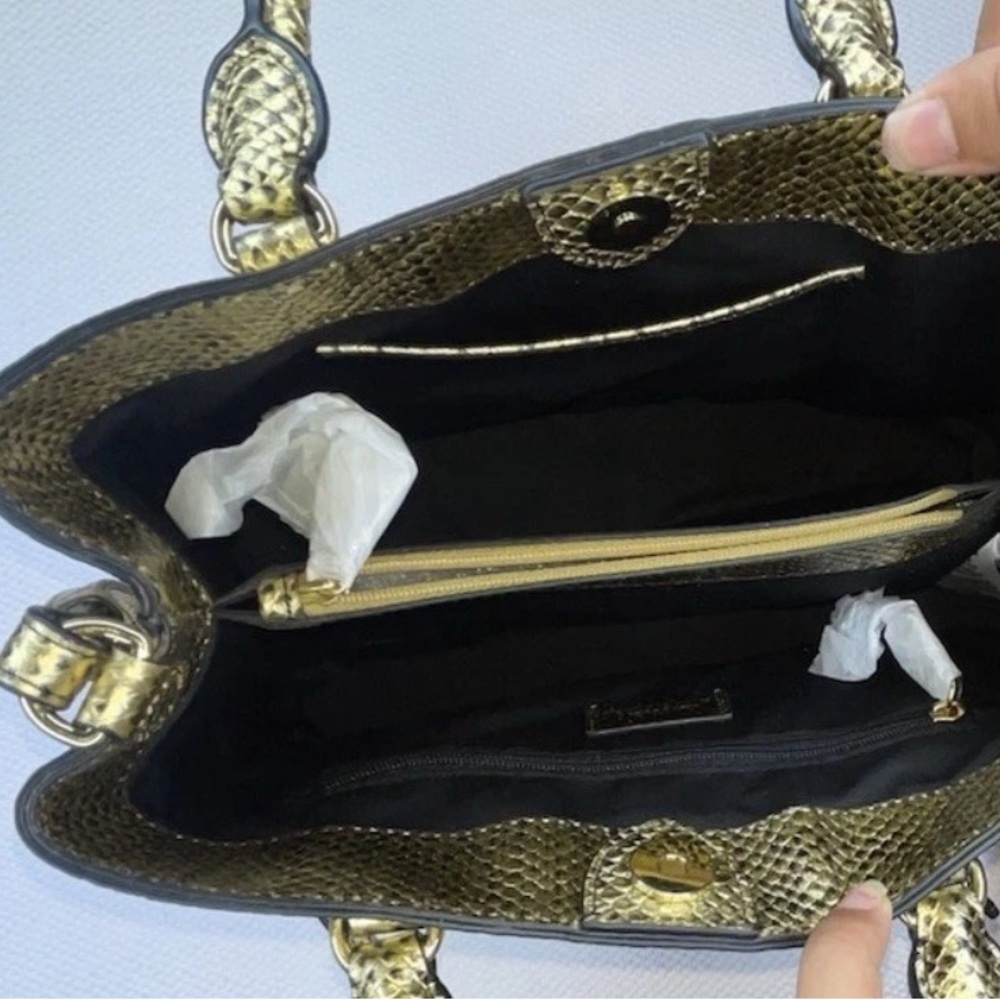 Lauren Ralph Lauren Golden Tote Bag NWT - Picture 3 of 11